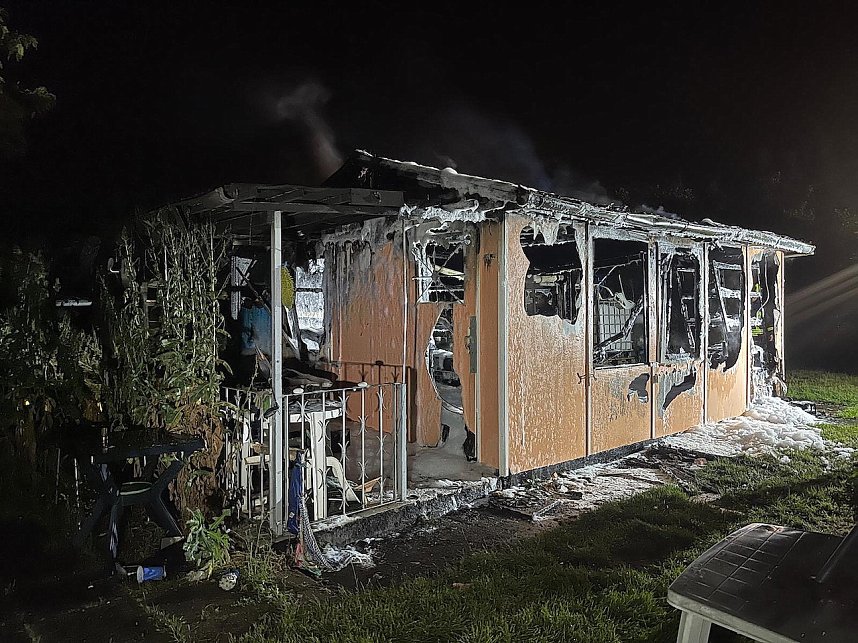 Gartenlabe in Sondershausen-Bebra ausgebrannt