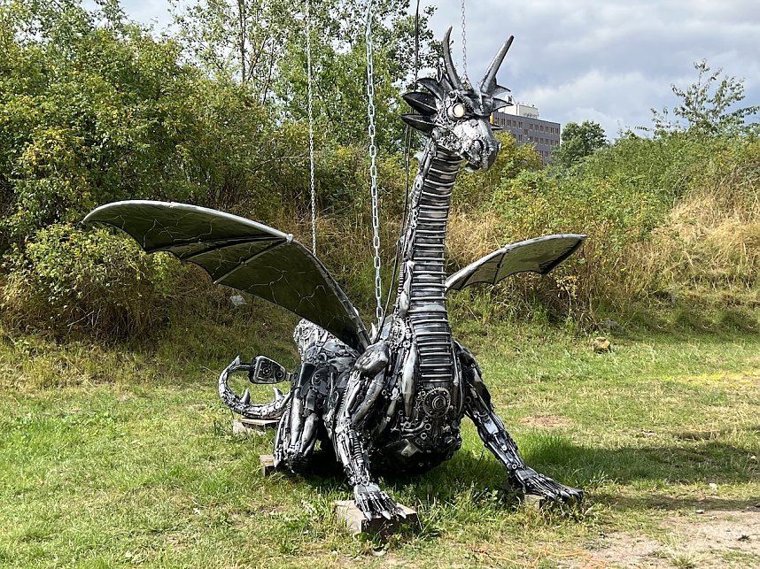 Drachen-Alarm am Sundh&auml;user Kiesteich