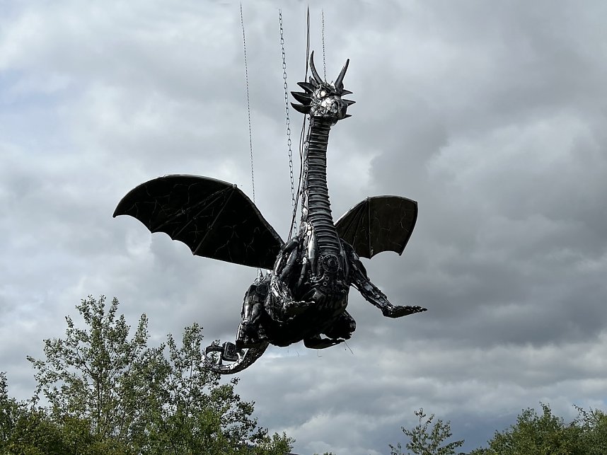 Drachen-Alarm am Sundh&auml;user Kiesteich