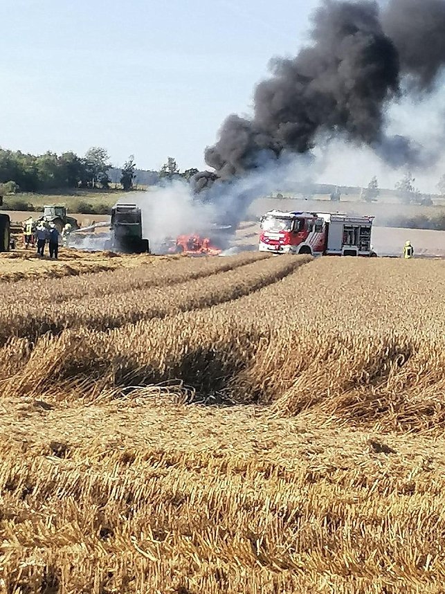 Brand gestern bei Esperstedt
