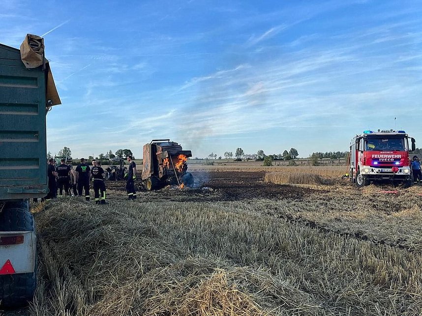 Brand gestern bei Esperstedt