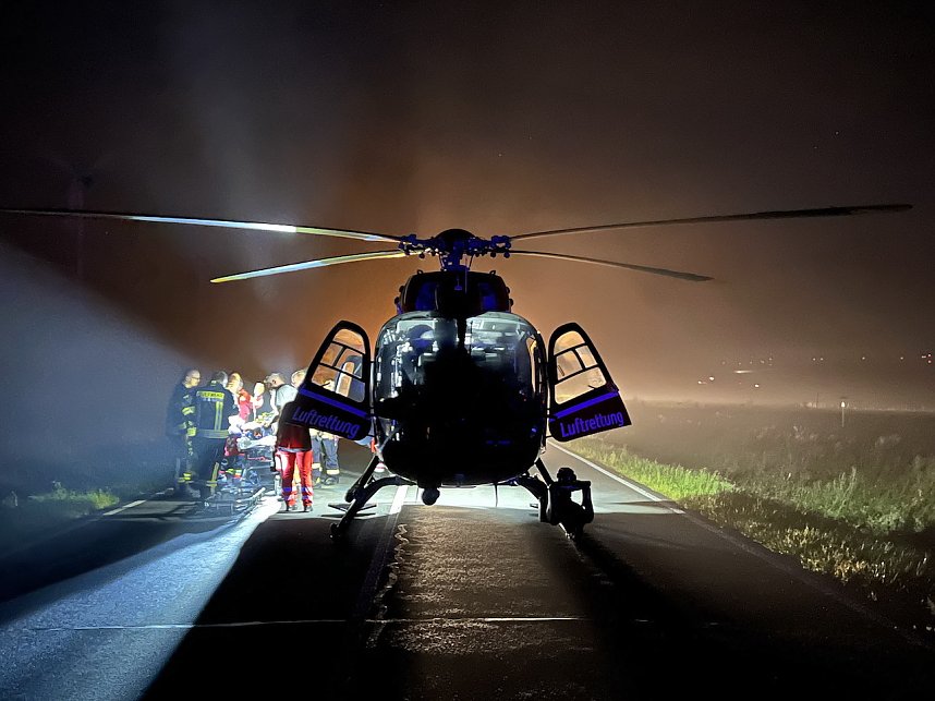 Schwerer Unfall gestern Abend auf der B4