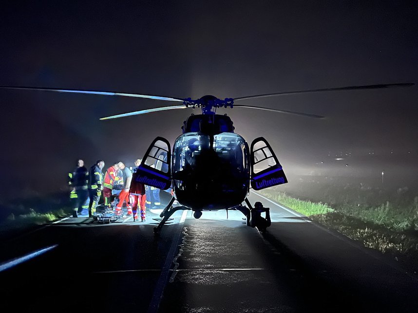 Schwerer Unfall gestern Abend auf der B4