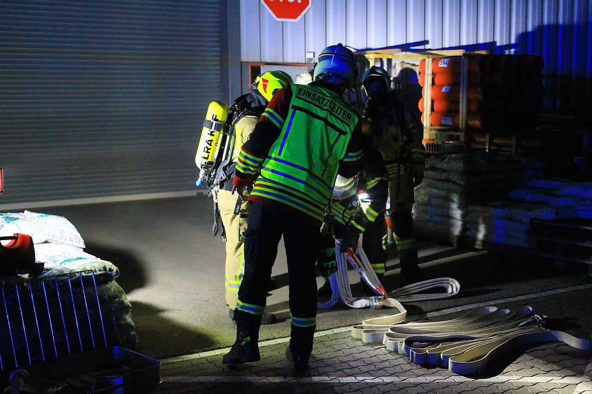 Brand im Baumarkt in der Schachstra&szlig;e in Sondershausen
