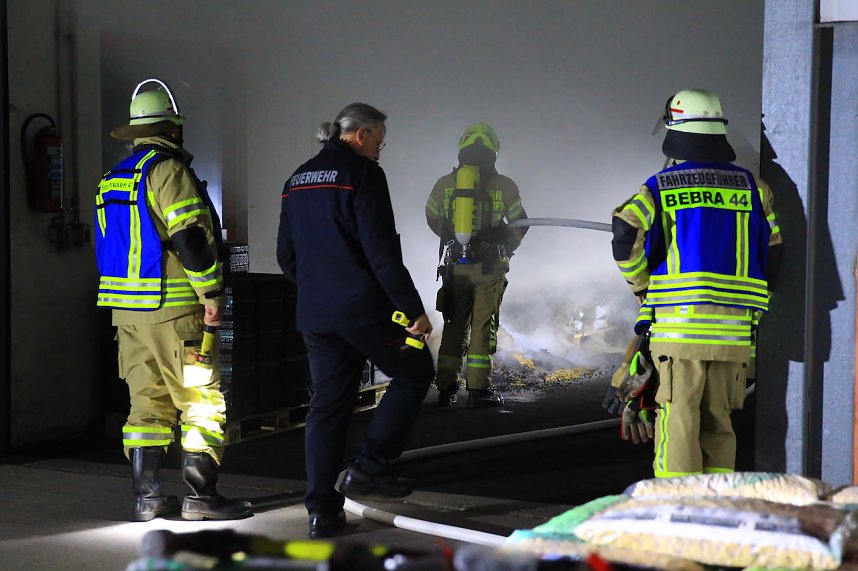 Brand im Baumarkt in der Schachstra&szlig;e in Sondershausen