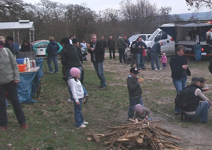 Vom Osterfeuer Bad Frankenhausen