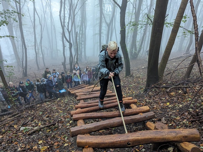 Der Frauenberg-Trai (Sondershausen) ist ein Familienerlebniswanderweg mit sieben verschiedene Erlebnisstationen
