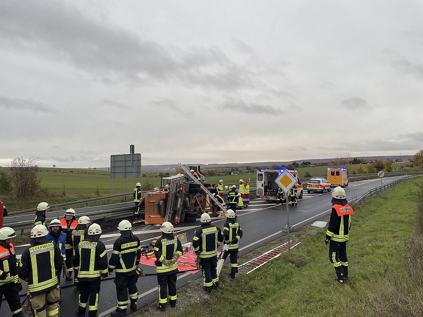 Unfall auf dem Autobahnzubringer