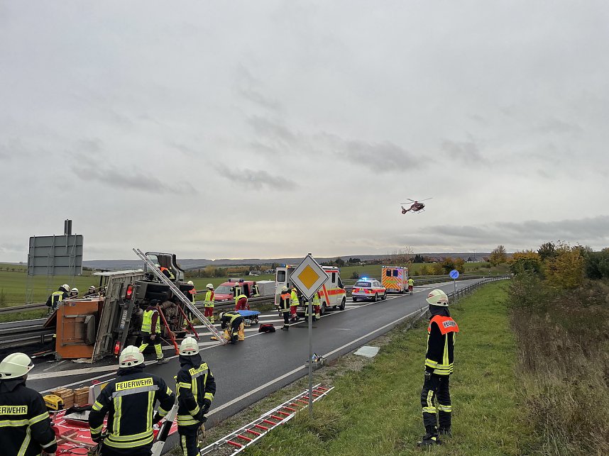 Unfall auf dem Autobahnzubringer