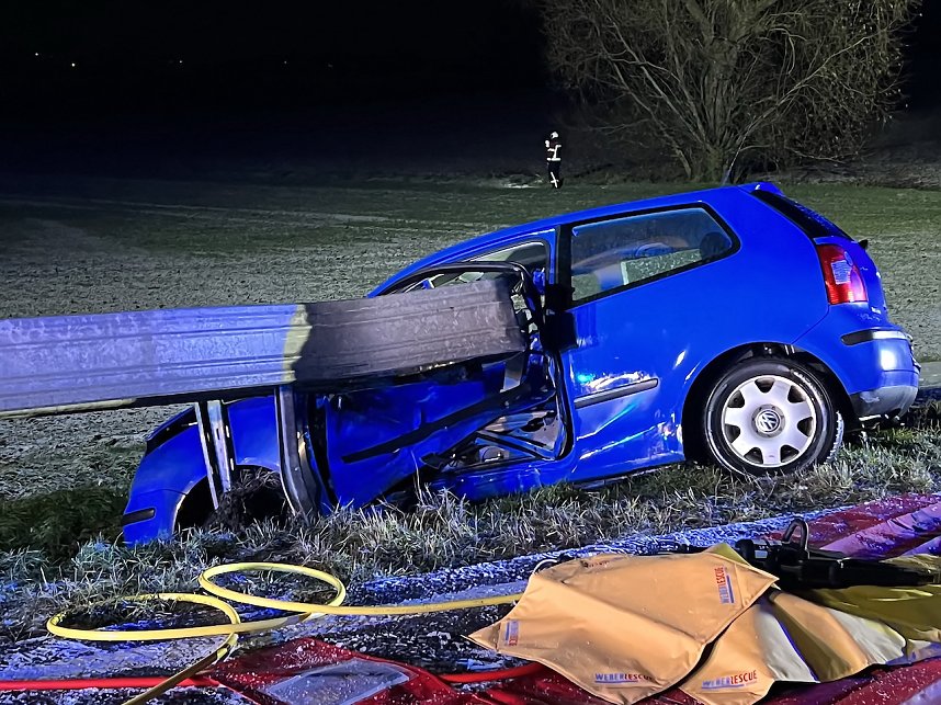 Schwerer Verkehrsunfall bei Gunderslaben