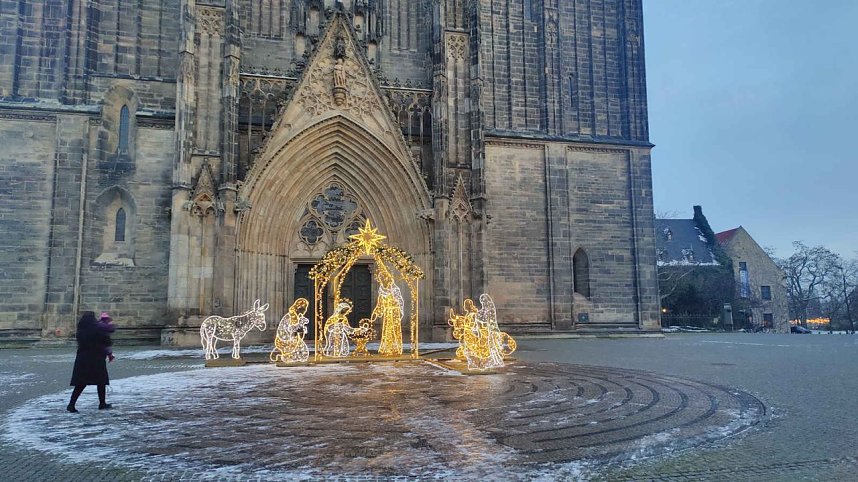 Peter Blei unterwegs in Magdeburg