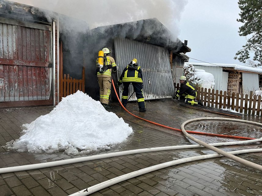 Garagenbrand in Thalebra