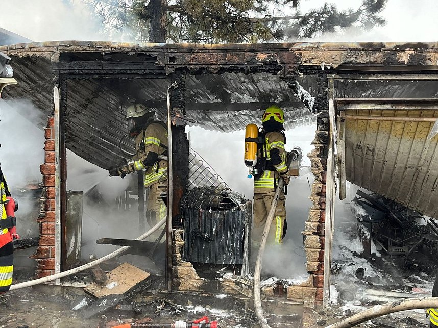 Garagenbrand in Thalebra