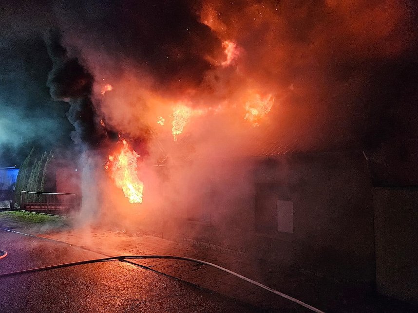 Feuer heute Morgen in Bebra