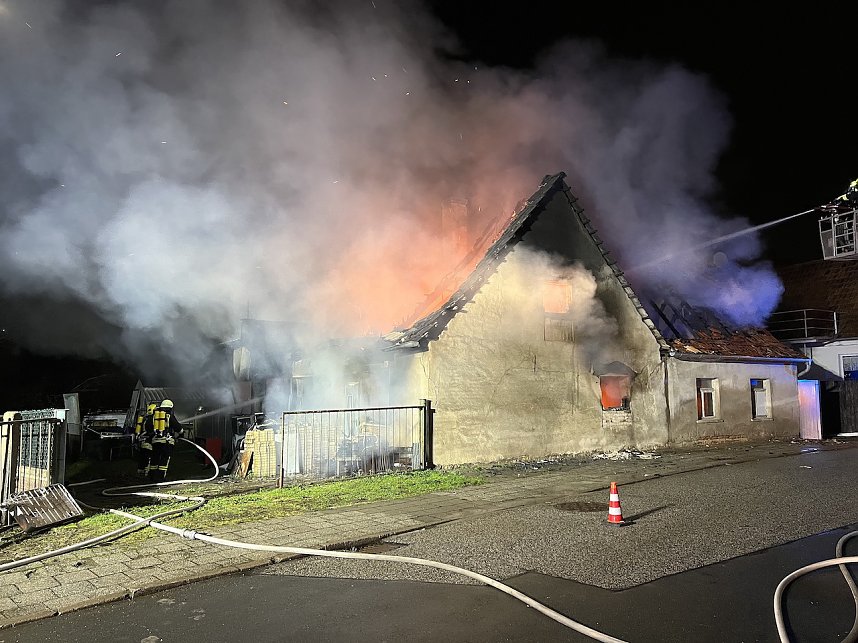 Feuer heute Morgen in Bebra