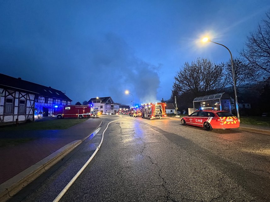 Feuer heute Morgen in Bebra