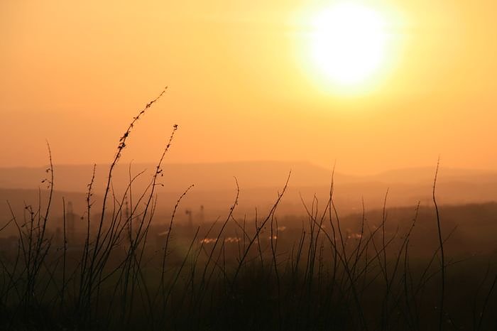 Sonnenuntergang - fotografiert vom Hainer Berg