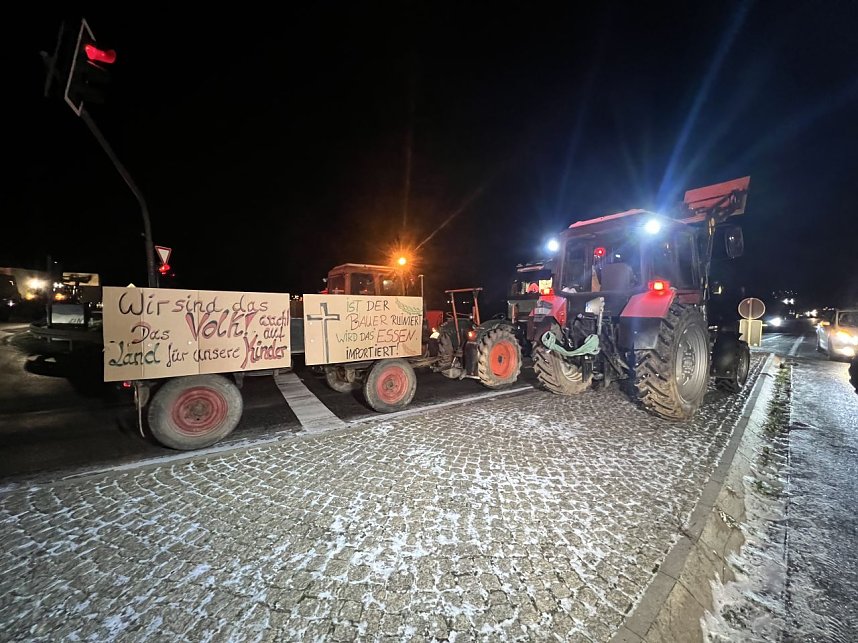 Bauernprotest bei Bleicherode