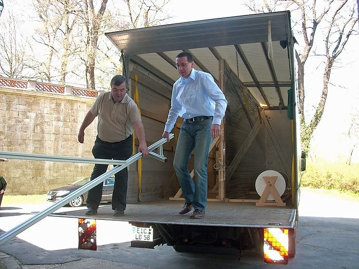 Ankunft Stade-Gem&auml;lde