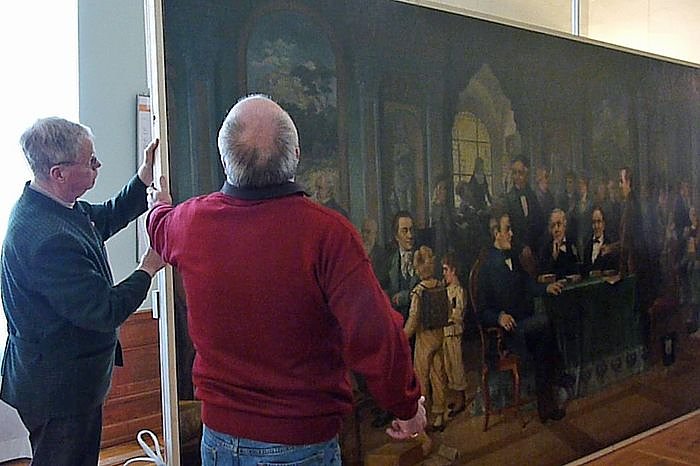 Ankunft Stade-Gem&auml;lde