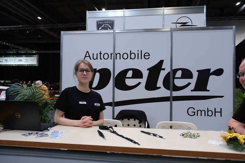 Peter Blei unterwegs auf der Automesse Erfurt