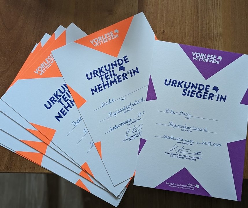 Regionalentscheid: 65. Vorlesewettbewerb in Sondershausen