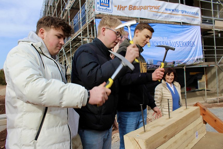 Richtfest f&uuml;r den Anbau zum Berufsschulcampus des Staatlichen Berufsschulzentrums II im Kyffh&auml;userkreis 
