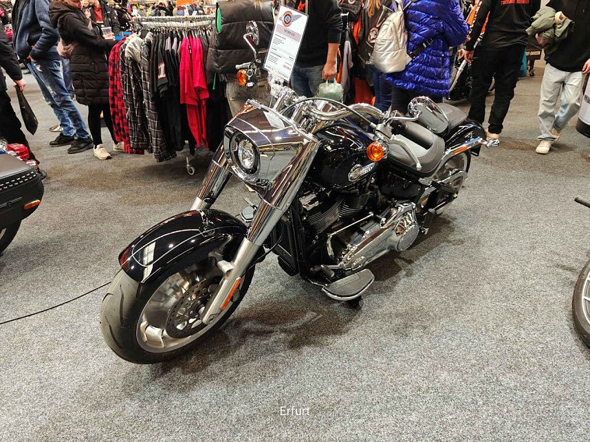 Peter Blei unterwegs auf der Motorradmesse