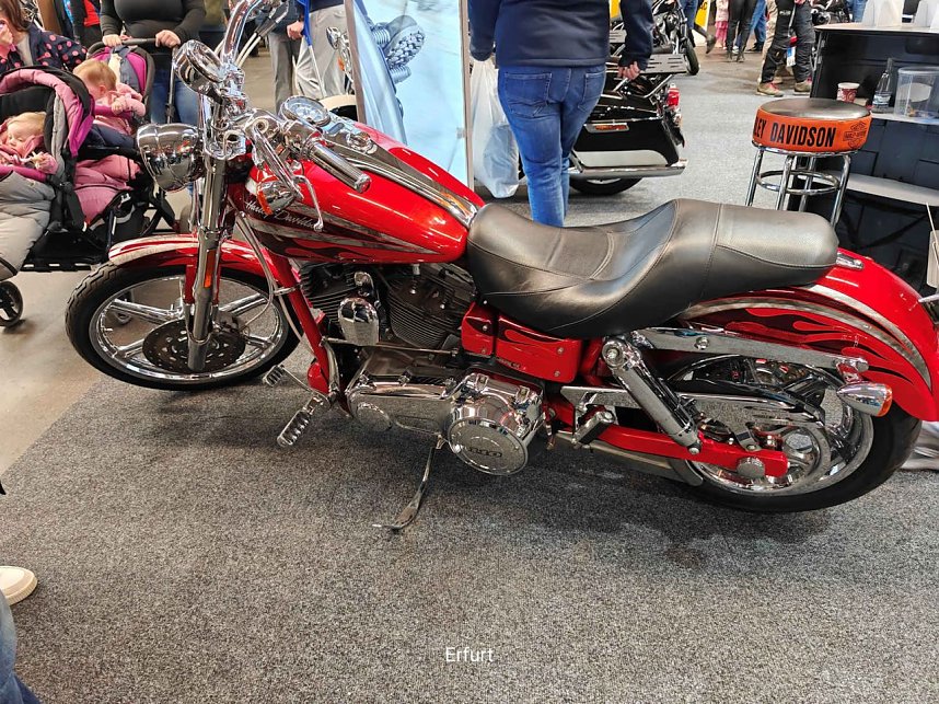 Peter Blei unterwegs auf der Motorradmesse