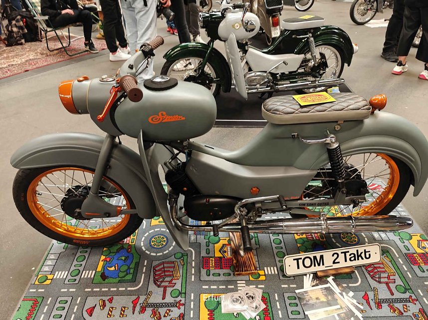 Peter Blei unterwegs auf der Motorradmesse