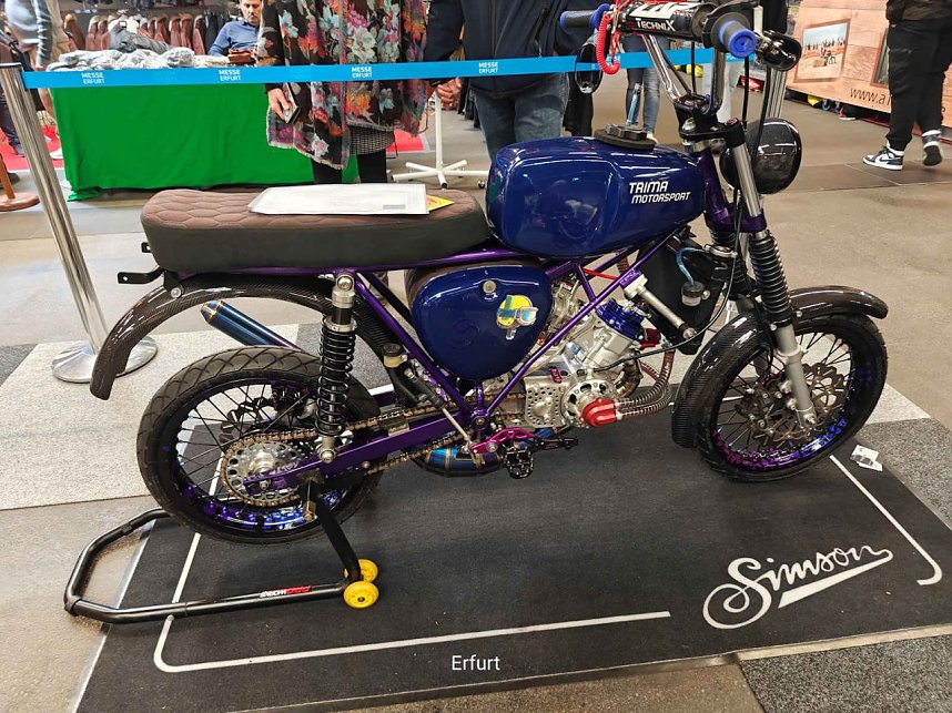 Peter Blei unterwegs auf der Motorradmesse