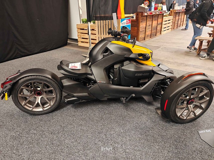 Peter Blei unterwegs auf der Motorradmesse