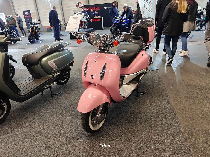 Peter Blei unterwegs auf der Motorradmesse