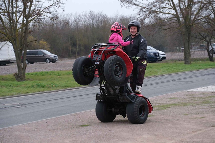 Peter Blei unterwegs auf der Motorradmesse
