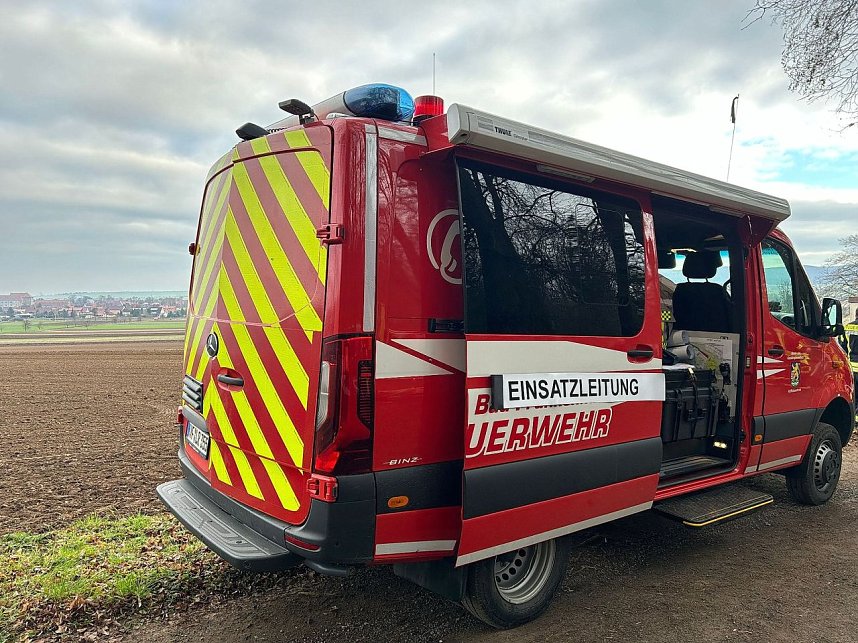 Brand und L&ouml;scharbeiten in Heldrungen