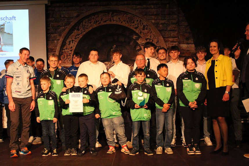 26. Kyffh&auml;user Sportgala auf dem Burghof am Kyffh&auml;user. Ehrung der Sportlerinnen und Sportler