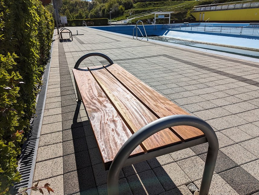 Im Bergbad Sonnenblick in Sondershausen sind die Vorbereitungen auf die kommende Badesaison in vollem Gange