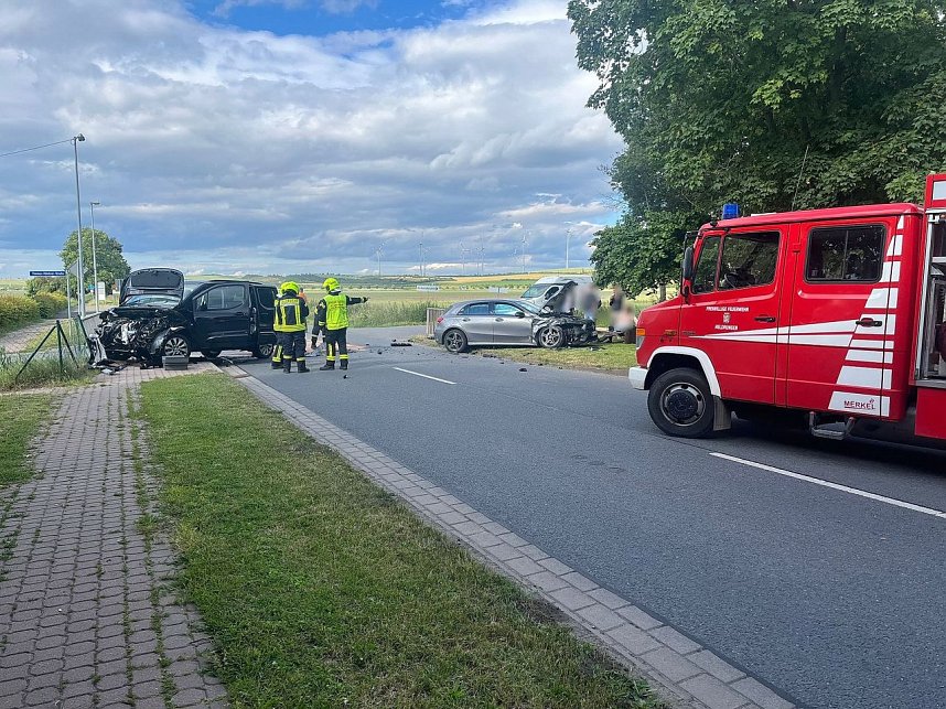 Verkehrsunfall in Heldrungen