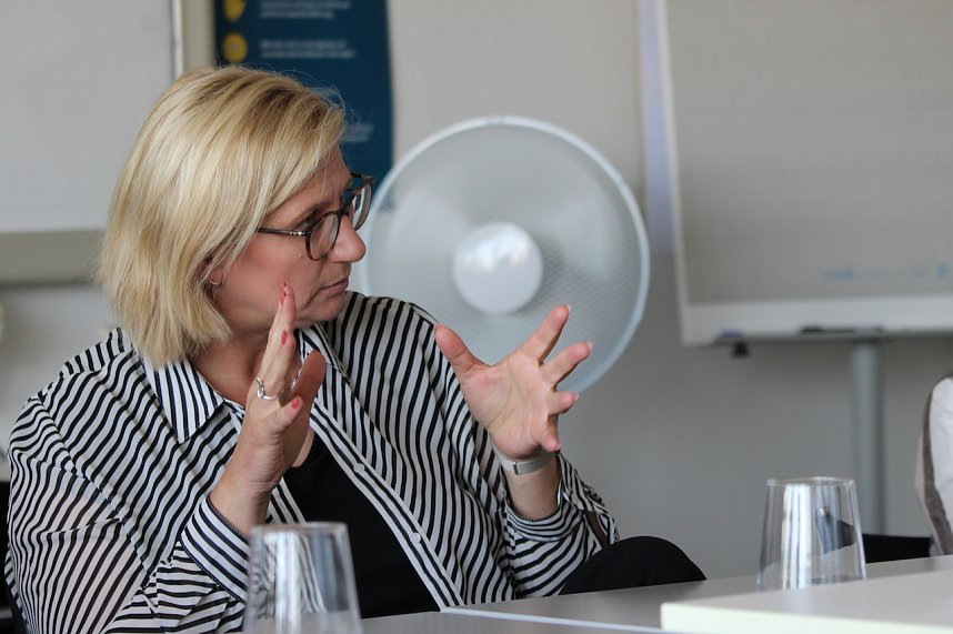 SPD Politikerinnen und Politiker besuchen auf ihrer Wahlkampftour zur Landtagswahl 2024 die Produktionsfirma TR Plast in Ebeleben 