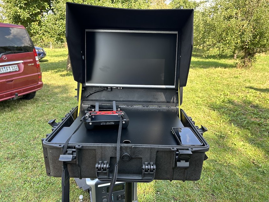 Feuerwehr-Drohnen-Einsatz im Kyffh&auml;userland bei einer &Uuml;bung