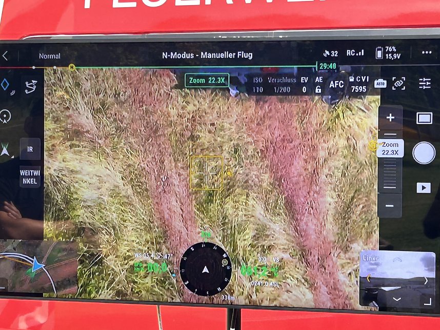 Feuerwehr-Drohnen-Einsatz im Kyffh&auml;userland bei einer &Uuml;bung