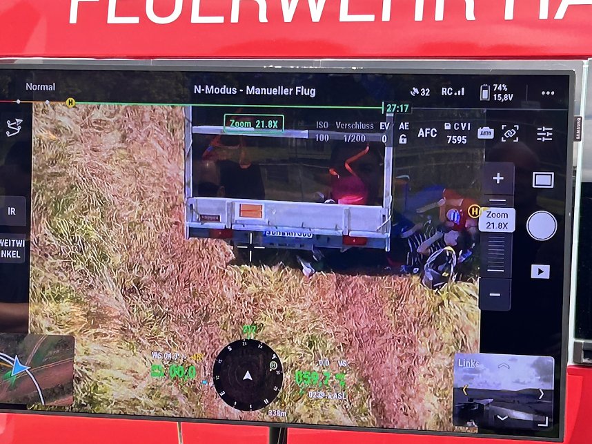 Feuerwehr-Drohnen-Einsatz im Kyffh&auml;userland bei einer &Uuml;bung