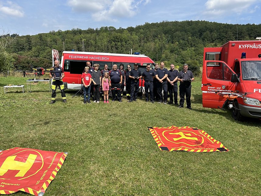 Feuerwehr-Drohnen-Einsatz im Kyffh&auml;userland bei einer &Uuml;bung