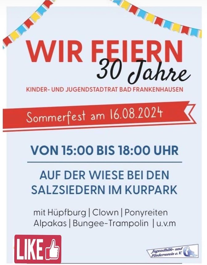 Kinder- und Jugendstadtrat feiert 30-j&auml;hriges Jubil&auml;um