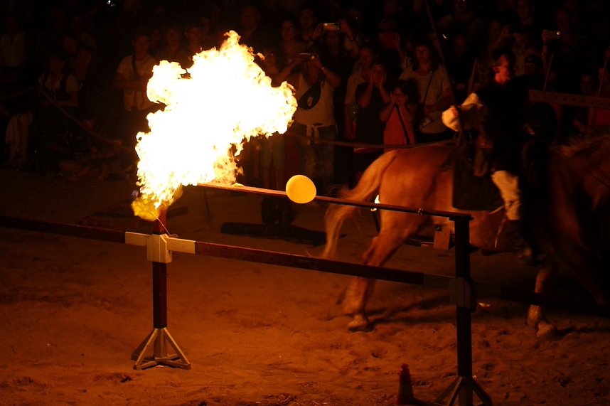 Hochprofessionelle Reitershow mit "Wenzel Ritterspiele"