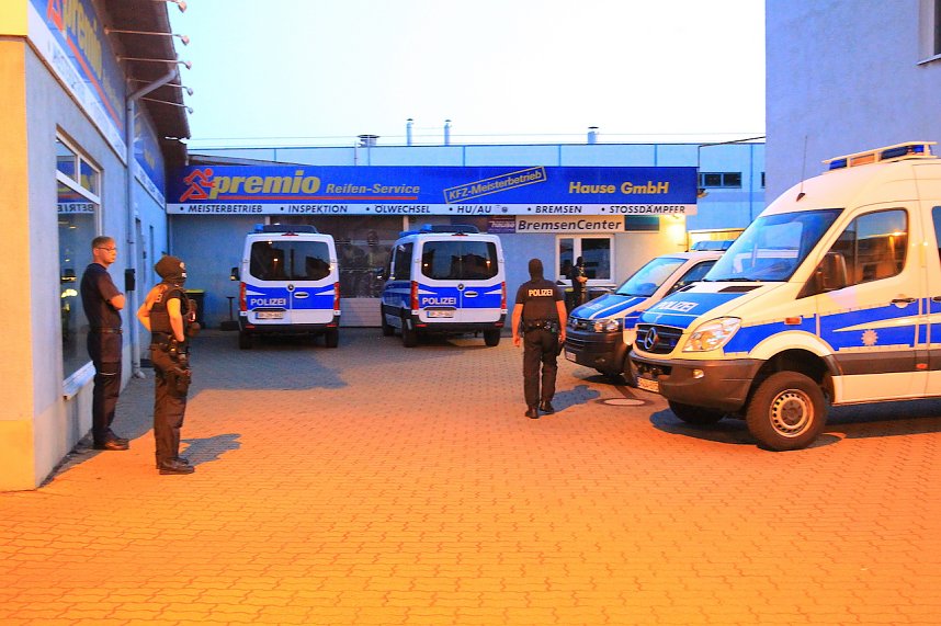 Razzia im Zusammenhang mit Schleuserkriminalit&auml;t 