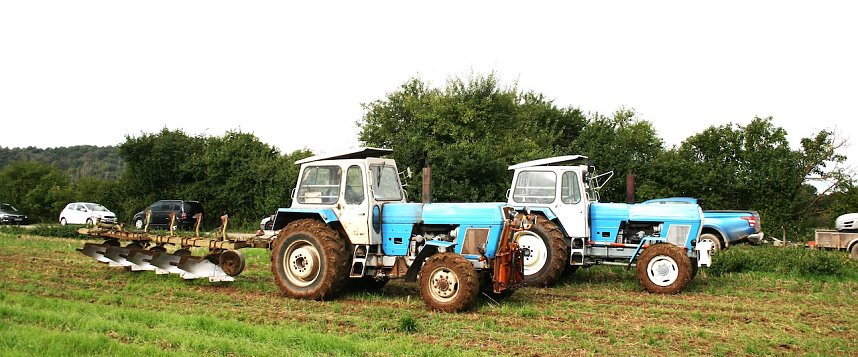 Landwirt Friedrich Wilhelm Steinemann aus Berga voll im Einsatz