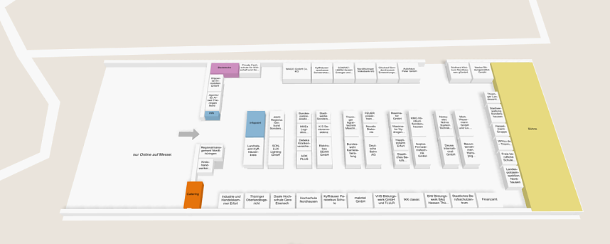 23. Berufsinfotage im November - Hallenplan