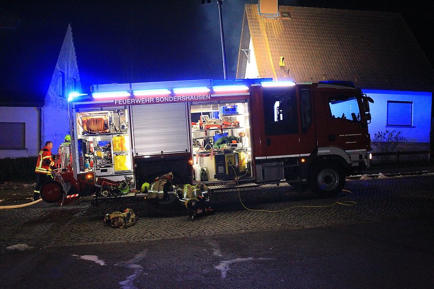 Brand letzte Nacht in Sondershausen