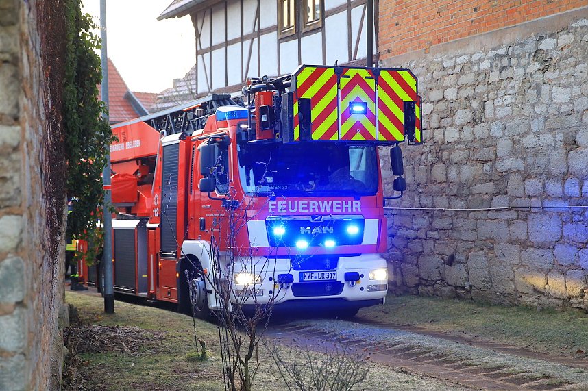 Scheunenbrand heute Morgen in Himmelsberg